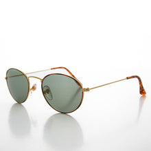 Load image into Gallery viewer, Classic Gold and Tortoise Vintage Sunglass with Glass Lens - Dove

