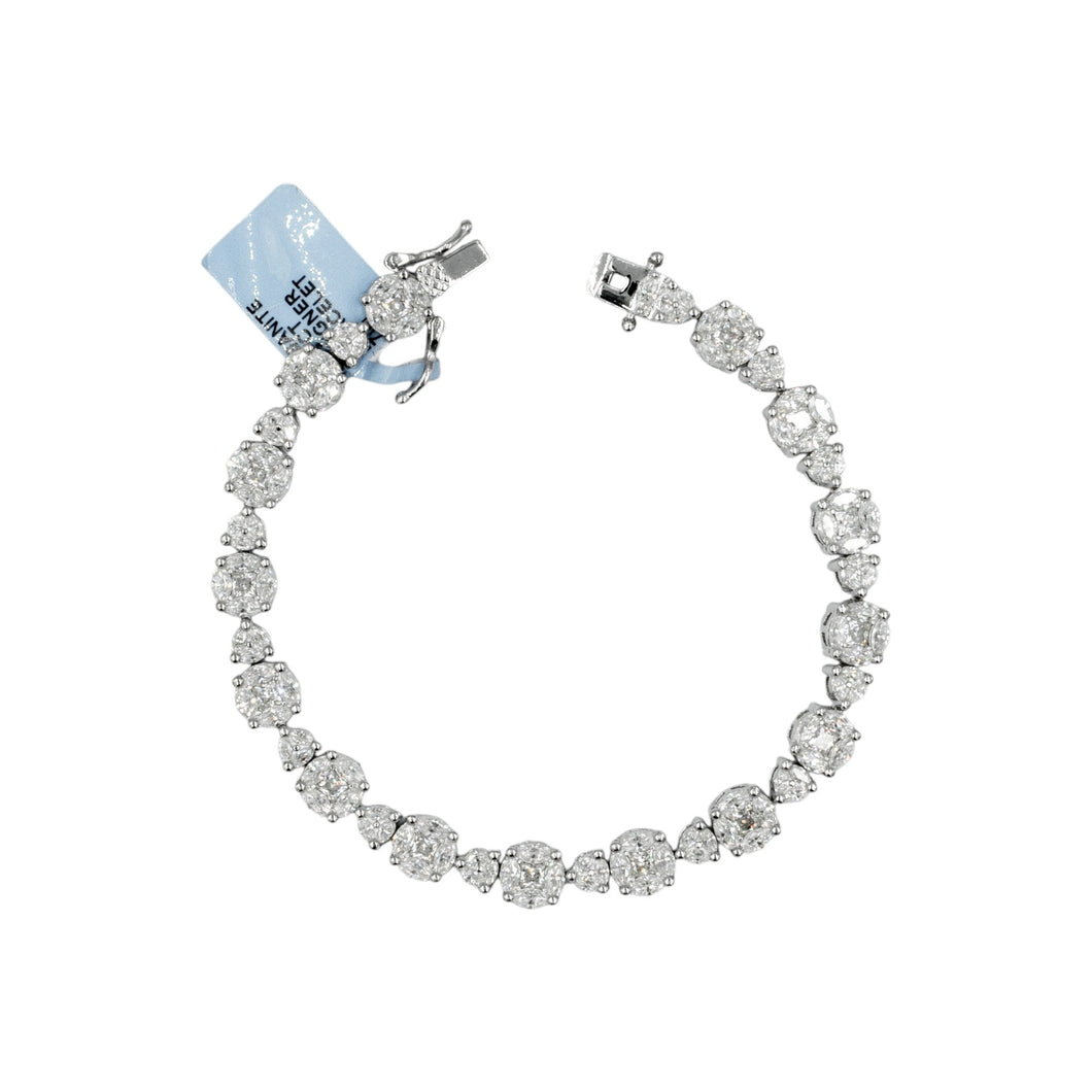 925 Silver Moissanite 6mm Mix Tennis Bracelet – 7