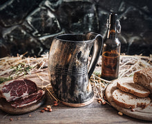 Load image into Gallery viewer, Horn Tankard Mug
