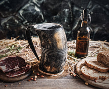 Load image into Gallery viewer, Horn Tankard Mug
