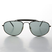 Load image into Gallery viewer, Square Aviator with Brow Bar and Glass Lens Vintage Sunglass - Dusty
