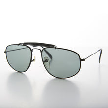 Load image into Gallery viewer, Square Aviator with Brow Bar and Glass Lens Vintage Sunglass - Dusty
