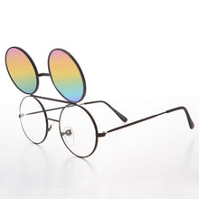 Load image into Gallery viewer, Flip Up Sunglasses with Rainbow Mirror Lens - Flippy
