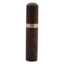 Load image into Gallery viewer, Portable Toothpick Holders – Keychain with Screw Cap in Aluminum &amp; Wood Designs
