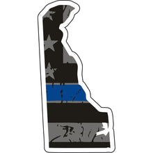 Load image into Gallery viewer, Distressed Thin Blue Line State Sticker - Choose Your State
