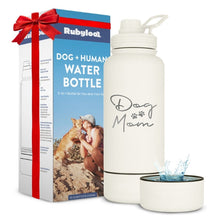 Load image into Gallery viewer, Dog + Human Water Bottle with Detachable Dog Bowl
