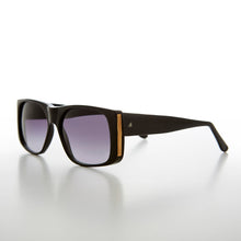 Load image into Gallery viewer, Square Block Sunglass with Gold Rim Accents  - Efren

