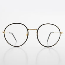 Load image into Gallery viewer, Round Black Preppy Polo Style Clear Lens Glasses - Einstein 2
