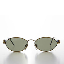 Load image into Gallery viewer, Industrial Metal Frame Oval 90s Steampunk Sunglass - Erin 1
