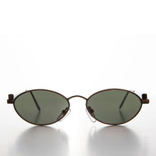 Load image into Gallery viewer, Industrial Metal Frame Oval 90s Steampunk Sunglass - Erin 1
