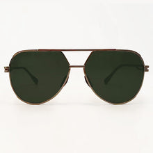 Load image into Gallery viewer, Untangled x Emily - Tangle Free - Olive Aviator Sunglasses
