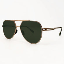 Load image into Gallery viewer, Untangled x Emily - Tangle Free - Olive Aviator Sunglasses

