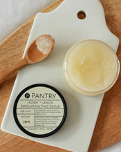Load image into Gallery viewer, Honey + Lemon Exfoliating Face Scrub - Brightening Sugar Scrub
