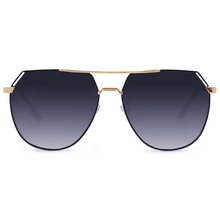Load image into Gallery viewer, Farrah - Midnight Square Aviator Sunglasses
