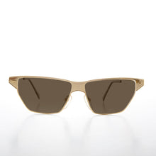 Load image into Gallery viewer, Gold Triangular Frame Vintage Sunglass - Franca
