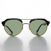 Load image into Gallery viewer, Cross Brow Bar Horn Rim Vintage Sunglass - Frederick
