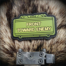 Load image into Gallery viewer, The Clacker Claymore Mine - 'Front Toward Enemy' - 3 inch PVC Patch
