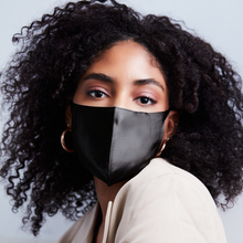Load image into Gallery viewer, Say It with Silk Face Mask - Black
