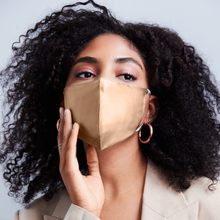 Load image into Gallery viewer, Say It with Silk Face Mask - Champagne
