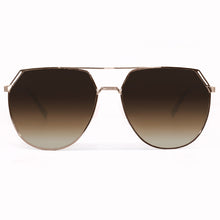 Load image into Gallery viewer, Farrah - Brown Tangle Free Aviator Sunglasses
