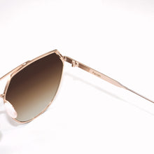 Load image into Gallery viewer, Farrah - Brown Tangle Free Aviator Sunglasses
