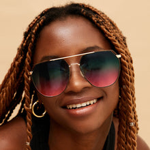 Load image into Gallery viewer, Farrah - Pride Tangle Free Aviator Sunglasses
