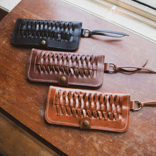 Load image into Gallery viewer, Woven Leather Fishtail Wallet - USA Made
