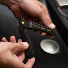 Load image into Gallery viewer, 2-in-1 Folding Ox Horn Comb
