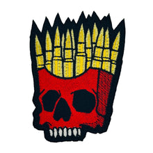 Load image into Gallery viewer, The Ultimate Freedom Fries Embroidered Skull Patch - 3.5&quot; Patch Laser cut to shape!
