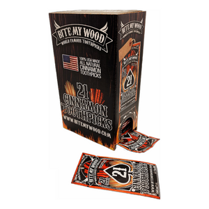 Bite My Wood 21 Bag Point Of Sale Retail Box Front Angle