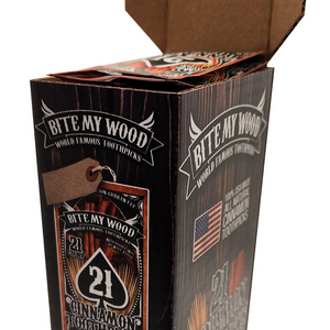 BiteMyWood 21 qty Bag 48 Pack Point Of Sale Counter Store Retail Display 2 Box Purchase