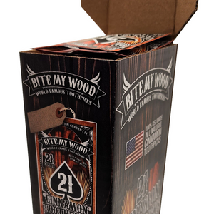 BiteMyWood 21 Bag 48 Pack Point Of Sale Counter Store Retail Display 2 Box Purchase
