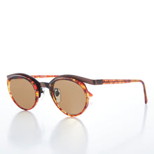 Load image into Gallery viewer, Unique Round Edgy Floating Rim Sunglass - Gavi
