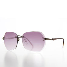 Load image into Gallery viewer, Women's Rimless Beveled Lens Sunglass - Gemma
