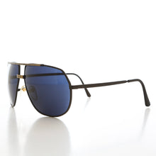 Load image into Gallery viewer, Large Square 80s Aviator Sunglasses - Gibbons
