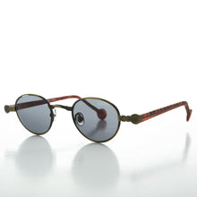Load image into Gallery viewer, 90s Metal Steampunk Victorian Wide Frame Vintage Sunglass - Gideon
