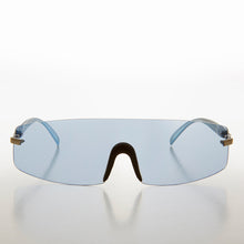 Load image into Gallery viewer, Rimless Shield Wrap Around Sunglass - Glitch
