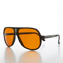 Load image into Gallery viewer, Very 80s Amber Lens Aviator Sunglass  - Condor
