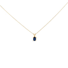 Load image into Gallery viewer, 14K White Gold 6x4MM Oval Shaped Purple Amethyst Solitaire Pendant Necklace
