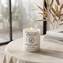 Load image into Gallery viewer, Driftwood &amp; Dawn Luxury Candle | Fresh Tropical Botanical Scent
