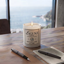 Load image into Gallery viewer, Driftwood &amp; Dawn Luxury Candle | Fresh Tropical Botanical Scent
