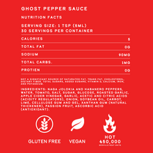 Load image into Gallery viewer, Ghost Pepper Hot Sauce
