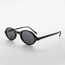 Load image into Gallery viewer, Small Oval Vintage Sunglass with Gold Studs - Harley
