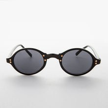 Load image into Gallery viewer, Small Oval Vintage Sunglass with Gold Studs - Harley
