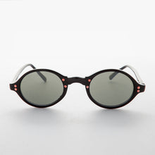 Load image into Gallery viewer, Small Oval Vintage Sunglass with Gold Studs - Harley
