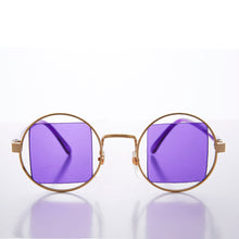 Load image into Gallery viewer, Gold Psychedelic Round Sunglasses - Haze 2

