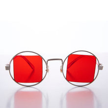 Load image into Gallery viewer, Silver Psychedelic Round Sunglasses - Haze 1
