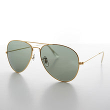 Load image into Gallery viewer, Vintage Metal Aviator Sunglass with Glass Lens - Hughes
