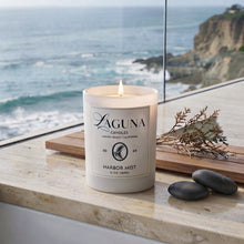 Load image into Gallery viewer, Harbor Mist Luxury Candle | Tonka Bean Oud Musk Scent
