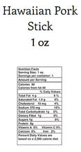 Load image into Gallery viewer, Hawaiian Pork Jerky Stick

